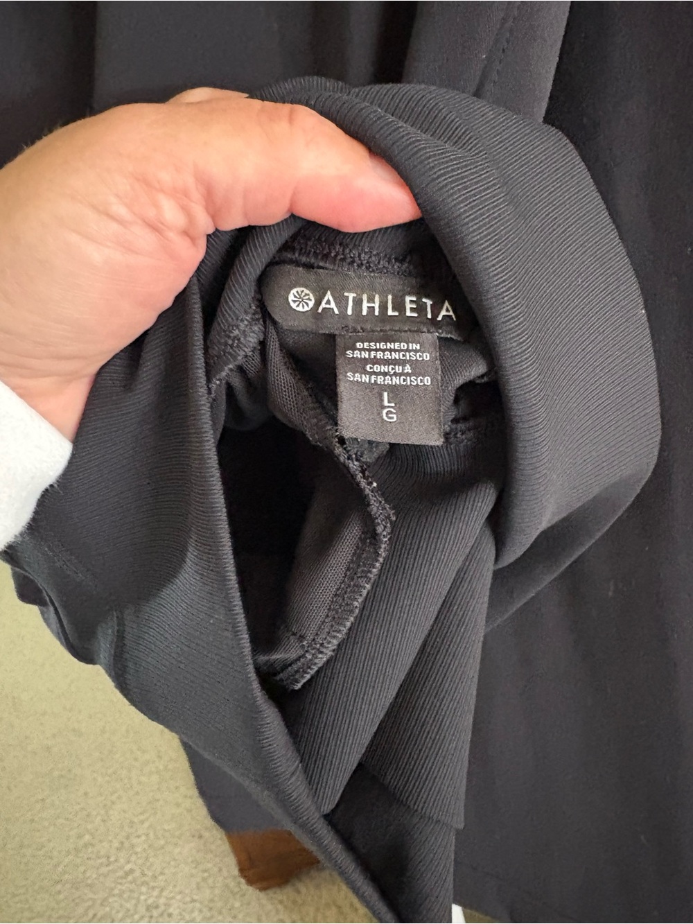 Athleta Black Wide-Leg Venice Pants (like new) - Picture 5 of 12